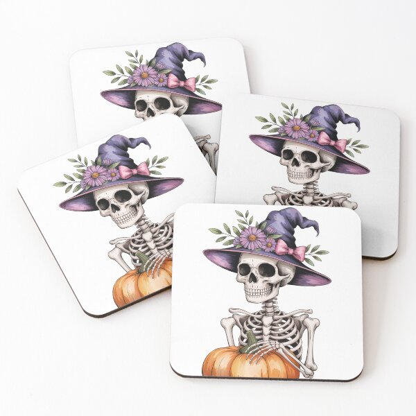 Item preview, Skeleton Witch with Pumpkin designed and sold by jkrphoto.