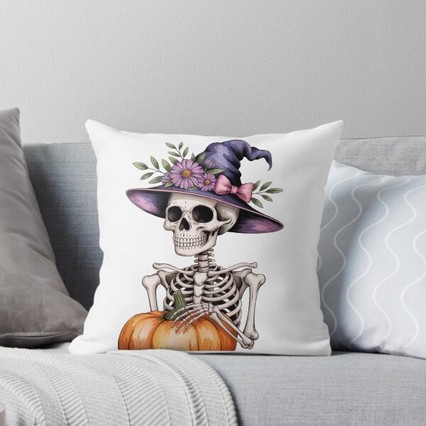 Item preview, Skeleton Witch with Pumpkin designed and sold by jkrphoto.