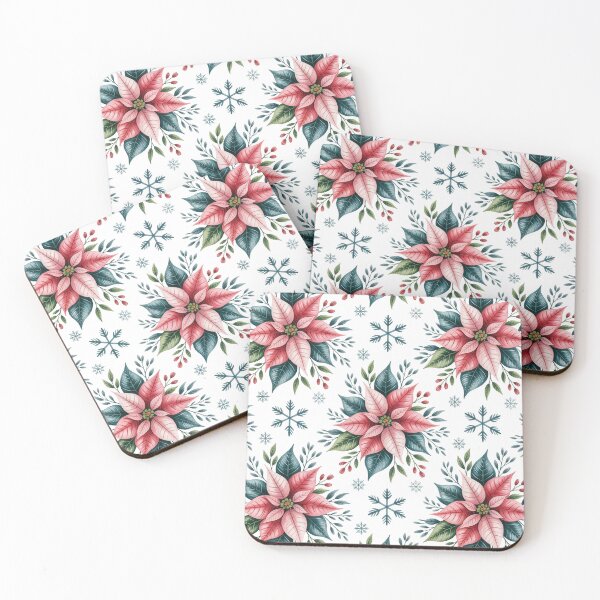 Item preview, Symmetrical Poinsettia Pattern designed and sold by jkrphoto.