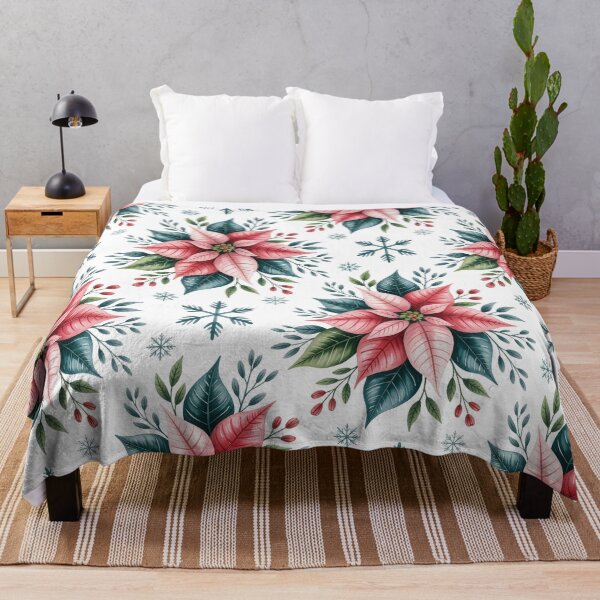 Item preview, Symmetrical Poinsettia Pattern designed and sold by jkrphoto.