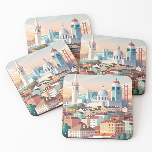 Item preview,   Minimalist skyline of Lisbon designed and sold by paulrommer.