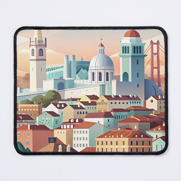 Item preview, Minimalist skyline of Lisbon designed and sold by paulrommer.