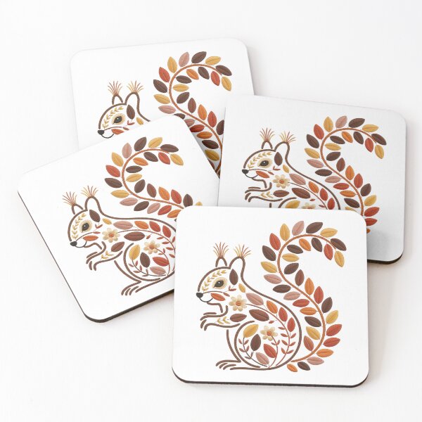 Item preview, Embroidered Floral Squirrel  designed and sold by jkrphoto.