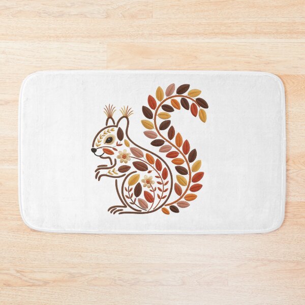 Item preview, Embroidered Floral Squirrel  designed and sold by jkrphoto.
