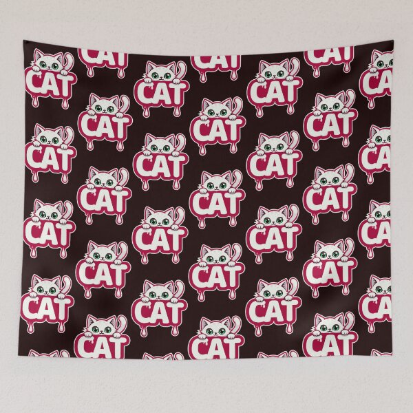 Item preview, Amazed white cat designed and sold by VycMerch.