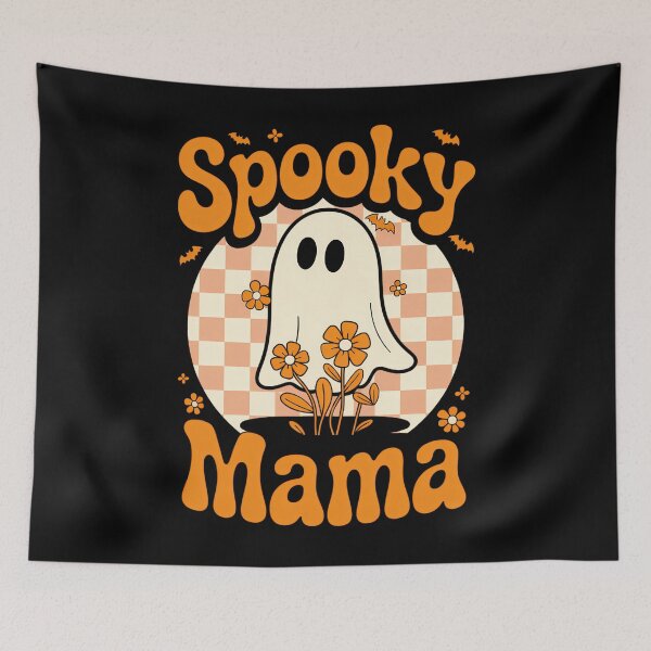 Item preview, Spooky Mama Groovy Ghost Halloween Spooky Mom Mother designed and sold by Moon-Ape.