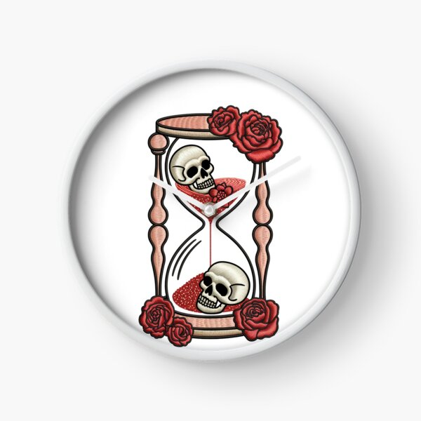 Item preview, Skulls in an Hourglass with Roses designed and sold by jkrphoto.