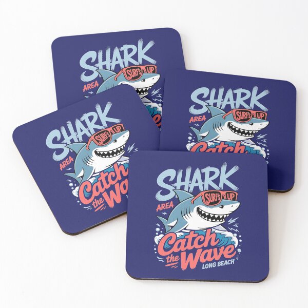 Item preview, Shark Area - Catch The Wave - Long Beach designed and sold by The magic  Yellow bus.