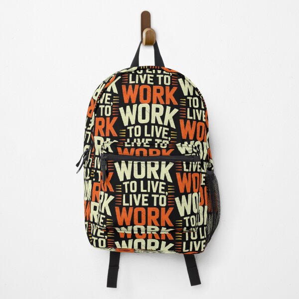 Item preview, Bold Retro Letters Expressing the Work-Life Paradox designed and sold by SplashTastic.