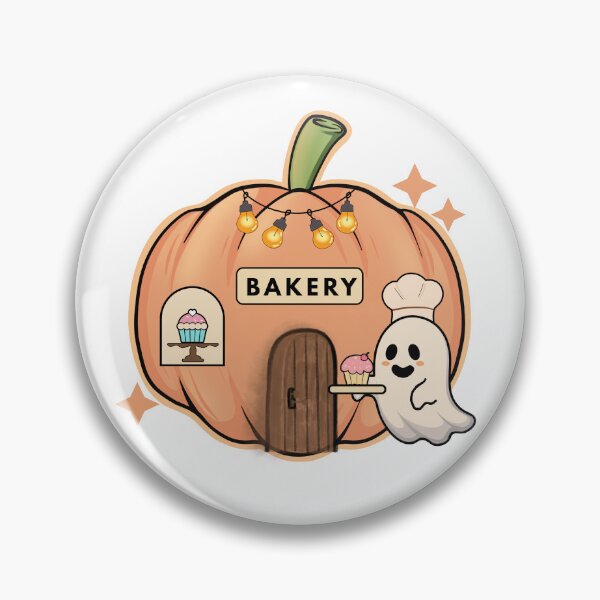 Item preview, Pumpkin Bakery Lantern – Cute Pastel Halloween Sticker designed and sold by SBrushbox.