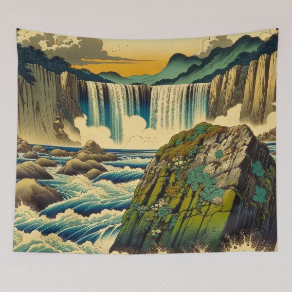 Item preview, Visiting Hanoaken Falls designed and sold by Kijiermono.