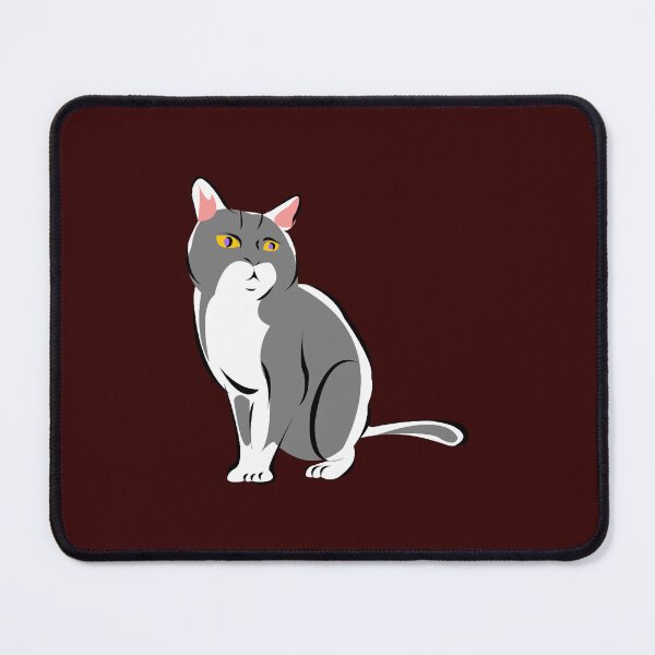 Item preview, Cat Sitting Down Grey Cartoon designed and sold by VycMerch.