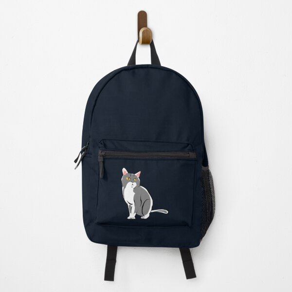 Item preview, Cat Sitting Down Grey Cartoon designed and sold by VycMerch.