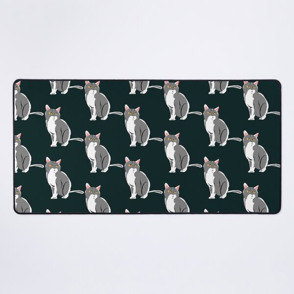 Item preview, Cat Sitting Down Grey Cartoon designed and sold by VycMerch.