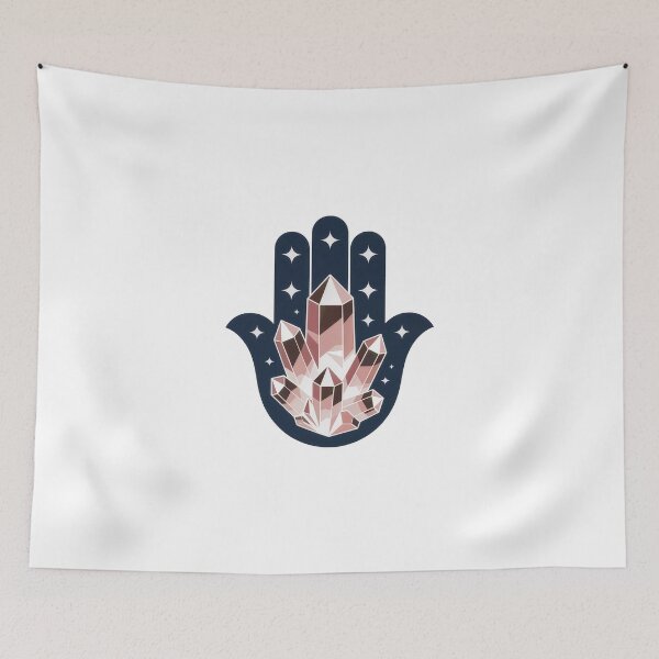 Item preview, Hamsa Crystal and Stars on Protective Hand designed and sold by jkrphoto.