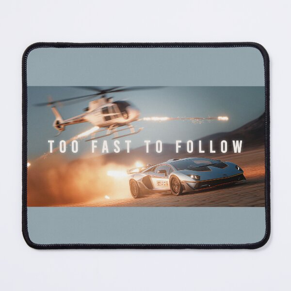 Item preview, Too Fast To Follow – Supercar Helicopter Chase Cinematic Artwork designed and sold by SuccessHunters.