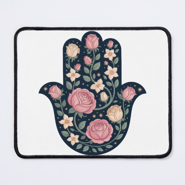 Item preview, hamsa and flowers designed and sold by jkrphoto.