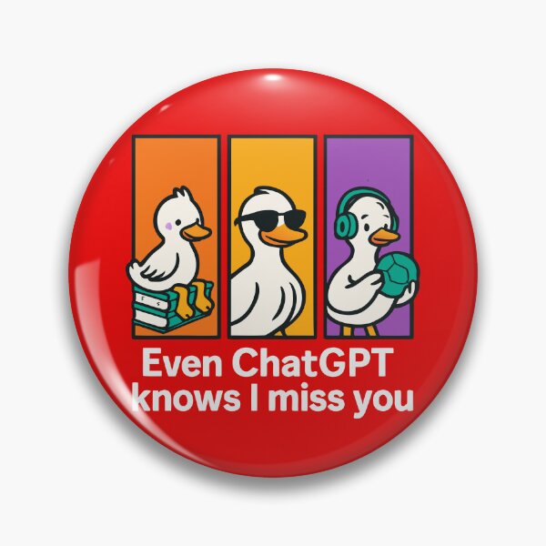 Item preview, Even ChatGPT Knows I Miss You – Cute Couples AI Humor Design designed and sold by Minimum-Rage.