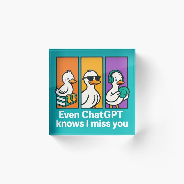 Item preview, Even ChatGPT Knows I Miss You – Cute Couples AI Humor Design designed and sold by Minimum-Rage.