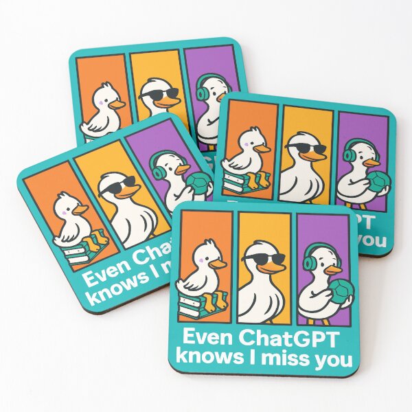Item preview, Even ChatGPT Knows I Miss You – Cute Couples AI Humor Design designed and sold by Minimum-Rage.
