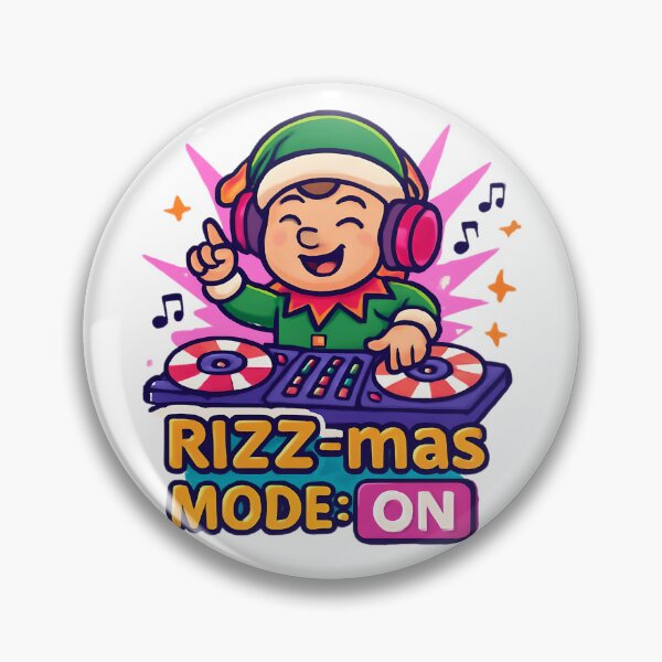 Item preview, RIZZmas Mode On Viral Meme Slang Design designed and sold by Raluk.