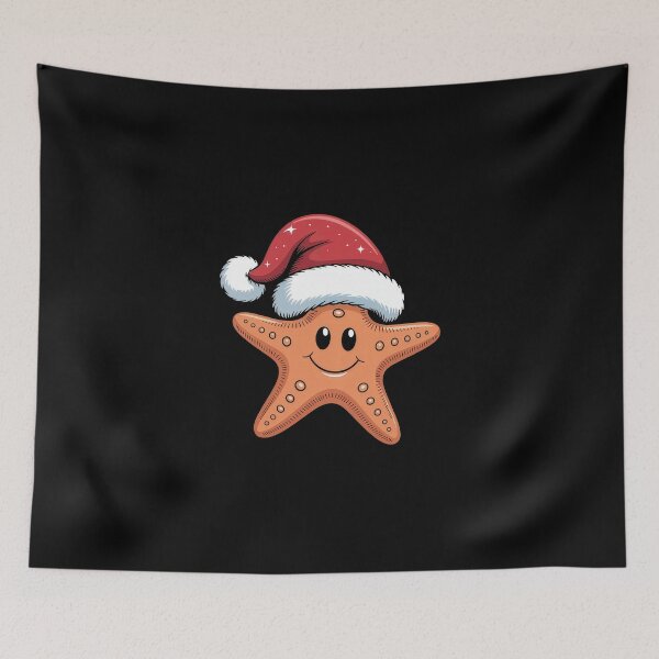 Item preview, Starfish with Santa Hat designed and sold by jkrphoto.