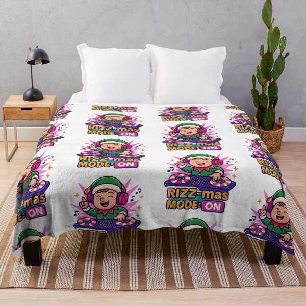 Item preview, RIZZmas Mode On Viral Meme Slang Design designed and sold by Raluk.