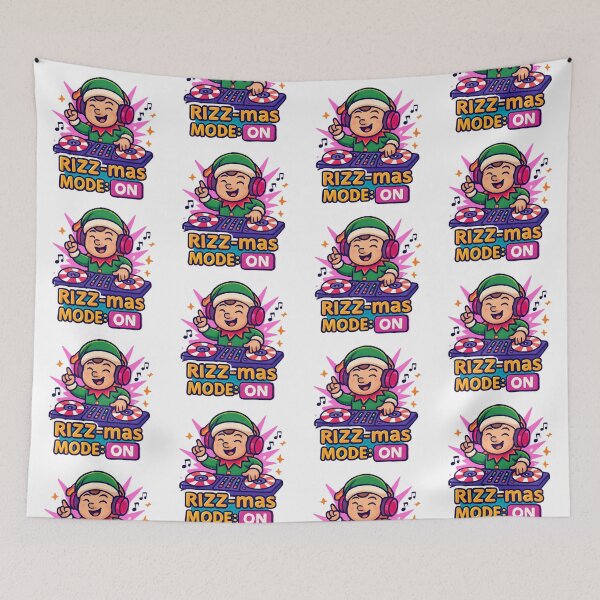 Item preview, RIZZmas Mode On Viral Meme Slang Design designed and sold by Raluk.