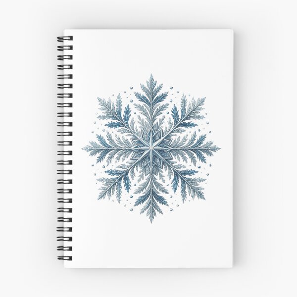 Item preview, Elegant Blue Ice Crystal Snowflake Winter Design designed and sold by ArtfulWeave.