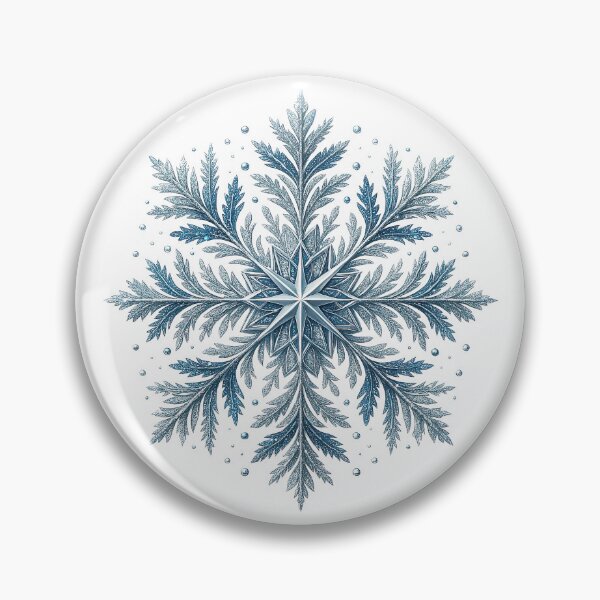 Item preview, Elegant Blue Ice Crystal Snowflake Winter Design designed and sold by ArtfulWeave.