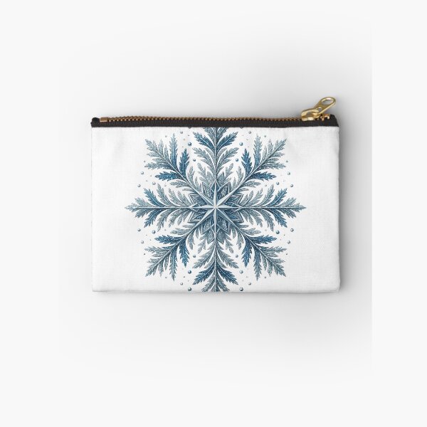 Item preview, Elegant Blue Ice Crystal Snowflake Winter Design designed and sold by ArtfulWeave.