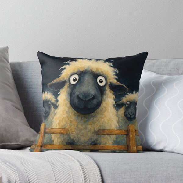 Artikelvorschau, Wunderschönes Walliser Schwarznasenschaf „THE BAH BAH SHeeP“ VON SHIRLEY MACARTHUR entworfen und verkauft von Shirley MacArthur Art.