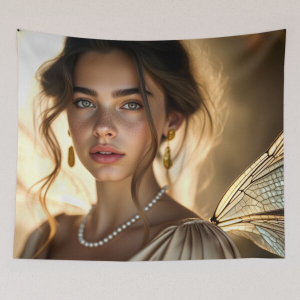 Item preview, Golden Winged Selene - Lightborn Elegance designed and sold by Artfully Entertained.