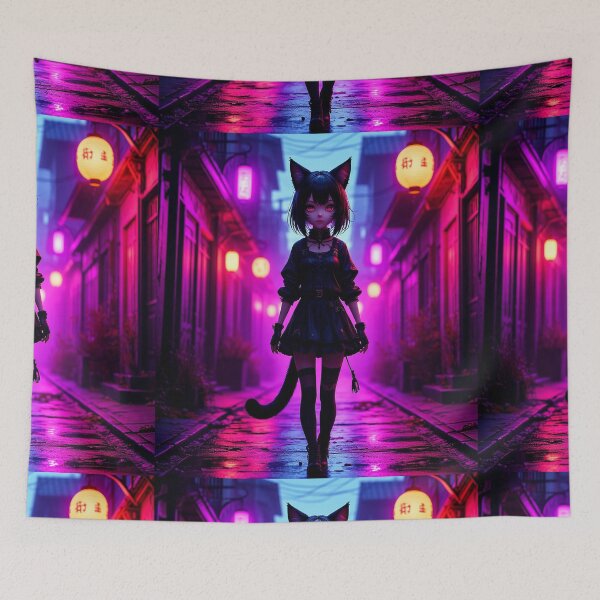 Item preview, Neon Cat Halloween designed and sold by AmetistLight.