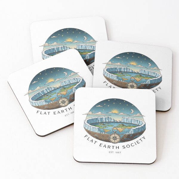 Item preview, The Flat Earth Society designed and sold by Funktastic Designs.