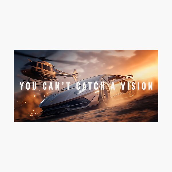 Item preview, You Can’t Catch a Vision – Supercar Chase with Helicopter designed and sold by SuccessHunters.