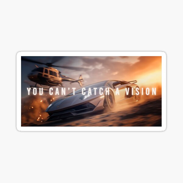 Item preview, You Can’t Catch a Vision – Supercar Chase with Helicopter designed and sold by SuccessHunters.