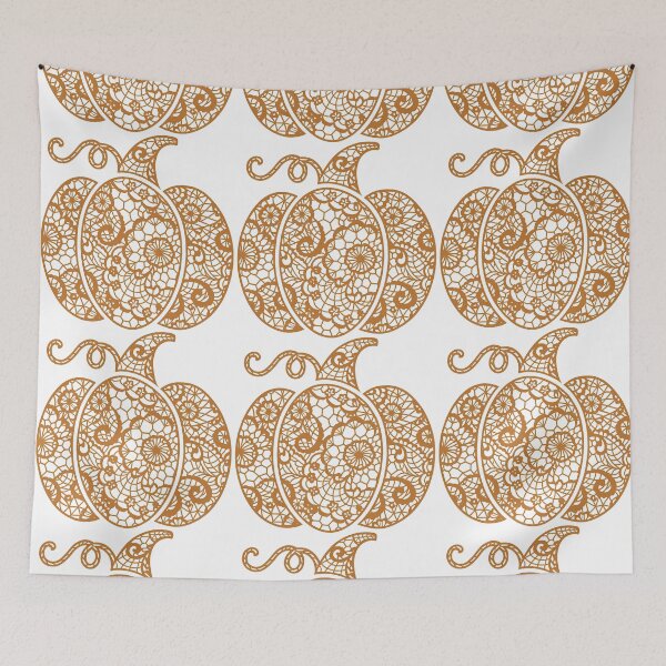 Item preview, Ornate Lace Pumpkin Fall Design designed and sold by ArtfulWeave.