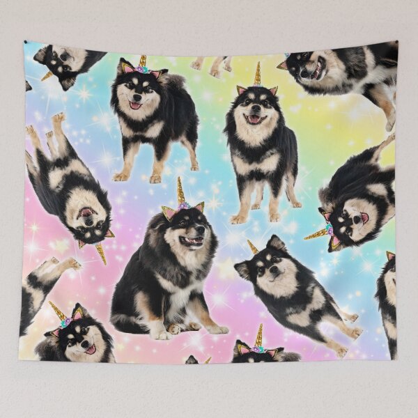 Item preview, Finnish Lapphund Unicorn Pattern designed and sold by Pokkie.