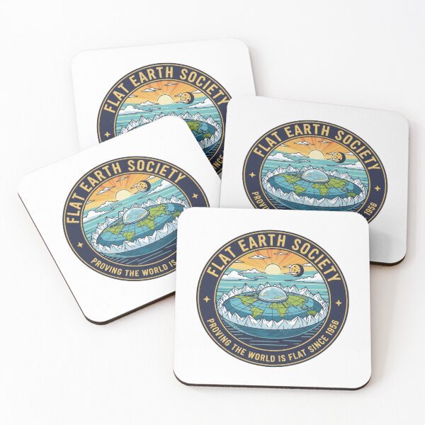 Item preview, The Flat Earth Society designed and sold by Funktastic Designs.