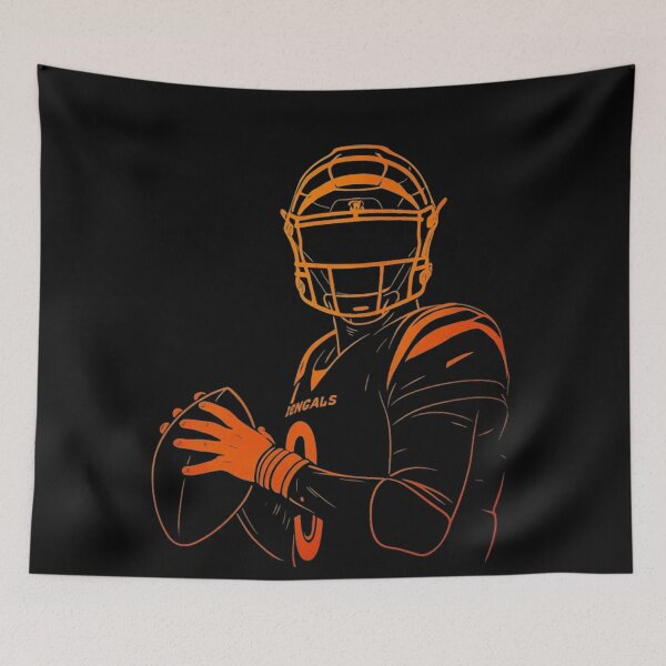 Item preview, Joe Burrow Neon Glow QB Power Pose T-Shirt designed and sold by RoisinMcConnell.