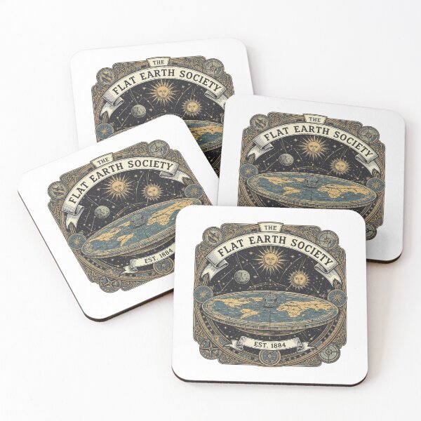 Item preview, The Flat Earth Society designed and sold by Funktastic Designs.