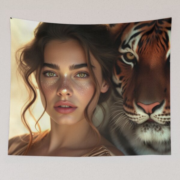 Item preview, Golden Bond - Selenel and the Tiger designed and sold by Artfully Entertained.