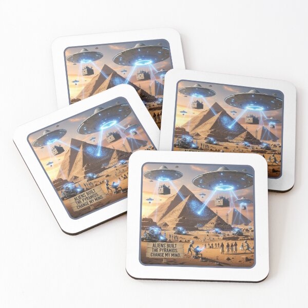 Item preview, The pyramids were built by aliens. designed and sold by Funktastic Designs.