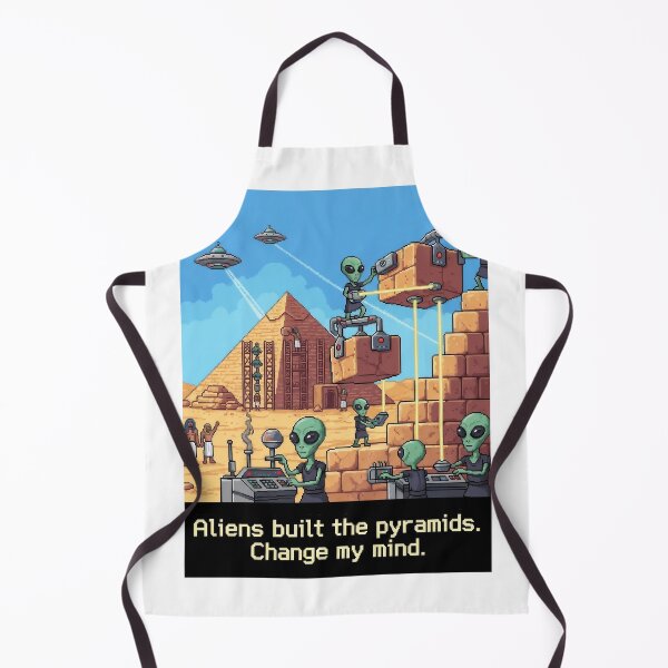 Item preview, The pyramids were built by aliens. designed and sold by Funktastic Designs.