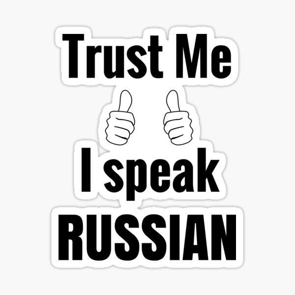 Awesome Russian Shirt Gift For Men Women Sticker