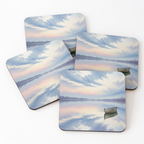 Item preview, Lifestyle Hub: Soft Sky Reflection Watercolour designed and sold by M&M Lifestyle Hub.