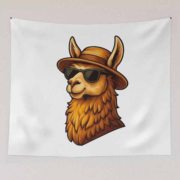 Item preview, Llama in Shades — Desert Cool with Attitude designed and sold by ArteeInnovation.