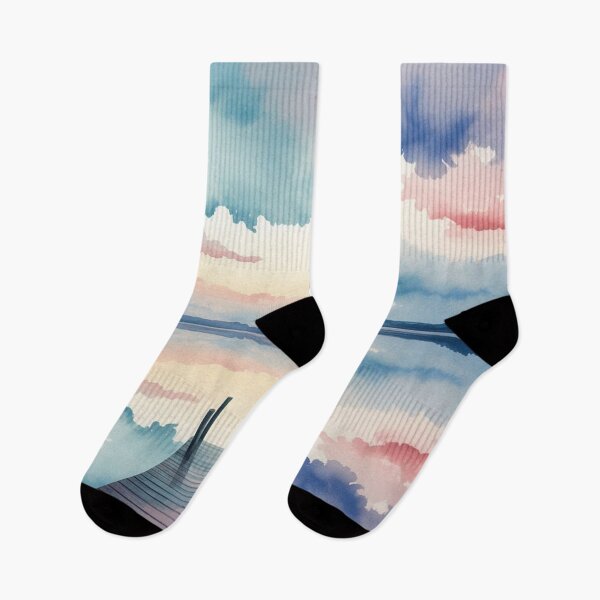 Item preview, Lifestyle Hub: Soft Sky Reflection Watercolour designed and sold by M&M Lifestyle Hub.