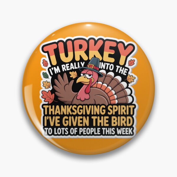 Item preview, I’m Really Into The Thanksgiving Spirit Funny Turkey Quote designed and sold by RDRdesign.